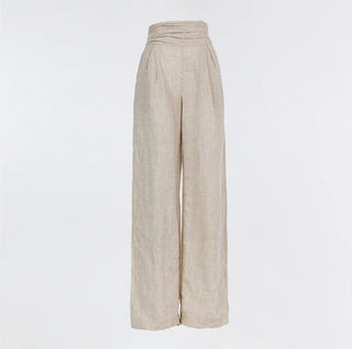 Linen Trouser Pants Mila High Waisted
