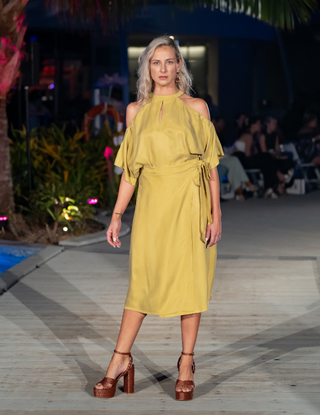 Why Mary "Citrus Crush" Wrap Skirt