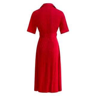 The "Kate" Shirt Dress in Red
