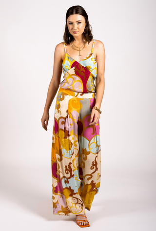 Branded Print Culotte Pants
