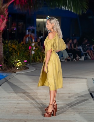 Why Mary "Citrus Crush" Wrap Skirt