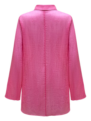 "Rosa" Pink Linen Shirt
