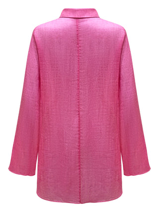 "Rosa" Pink Linen Shirt