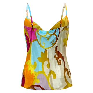 Printed Cami Slip Bias Top - Endless Love