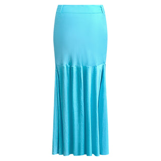 Amorous Aqua Blue Boho Maxi Skirt