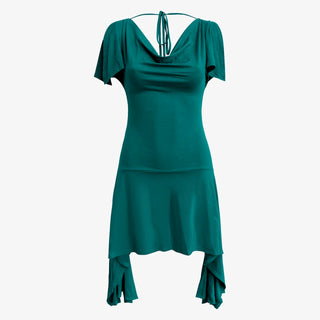 "Athena" Asymmetrical Backless Mini Dress