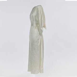 Silk Viscose Kaftan Dress - Yalda