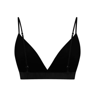 “Bella” Black Satin Bralette