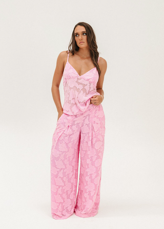 Pink Culotte Palazzo Pants - "Phoebe"