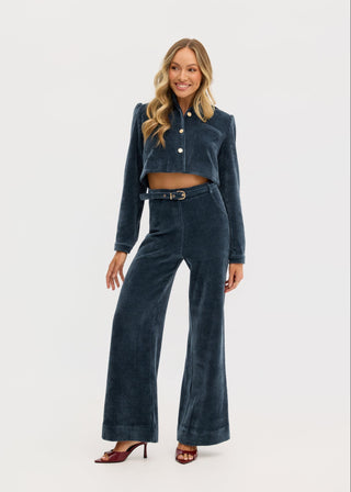 “Lucia” Corduroy Cropped Jacket