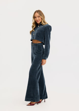 “Lucia” Corduroy Cropped Jacket