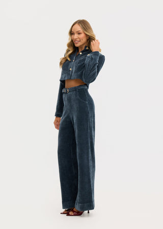 “Lucia” Corduroy Cropped Jacket