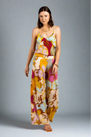 Why Mary "Endless Love" Printed Cami Slip Top