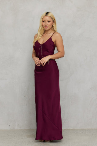 "Isis" Bias Maxi Slip Dress