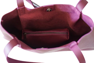 Kesa + Konc Vegan Leather Shoulder Bag / Miha / Plum