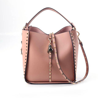 Inka Studded Bag - Blush Bucket Bag