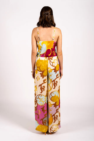 Why Mary "Desire" Branded Print Culotte Pants