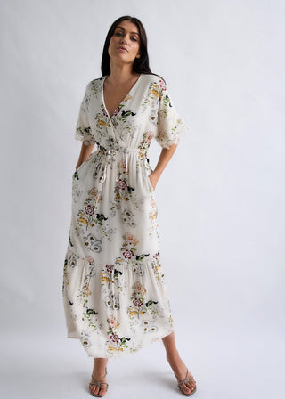 Why Mary "Garden Party" Vintage Floral Maxi Dress