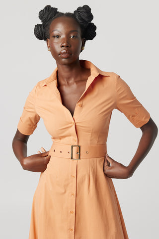 Why Mary "Kate" Shirt Dress Orange