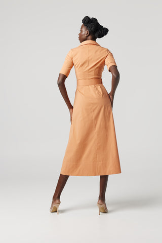 Why Mary "Kate" Shirt Dress Orange